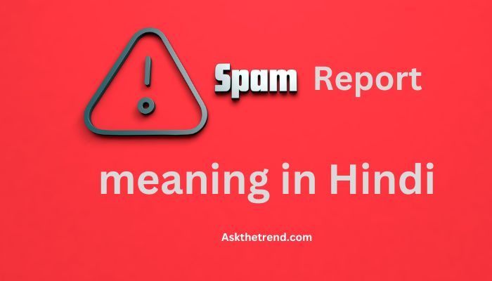 Spam Report meaning in Hindi